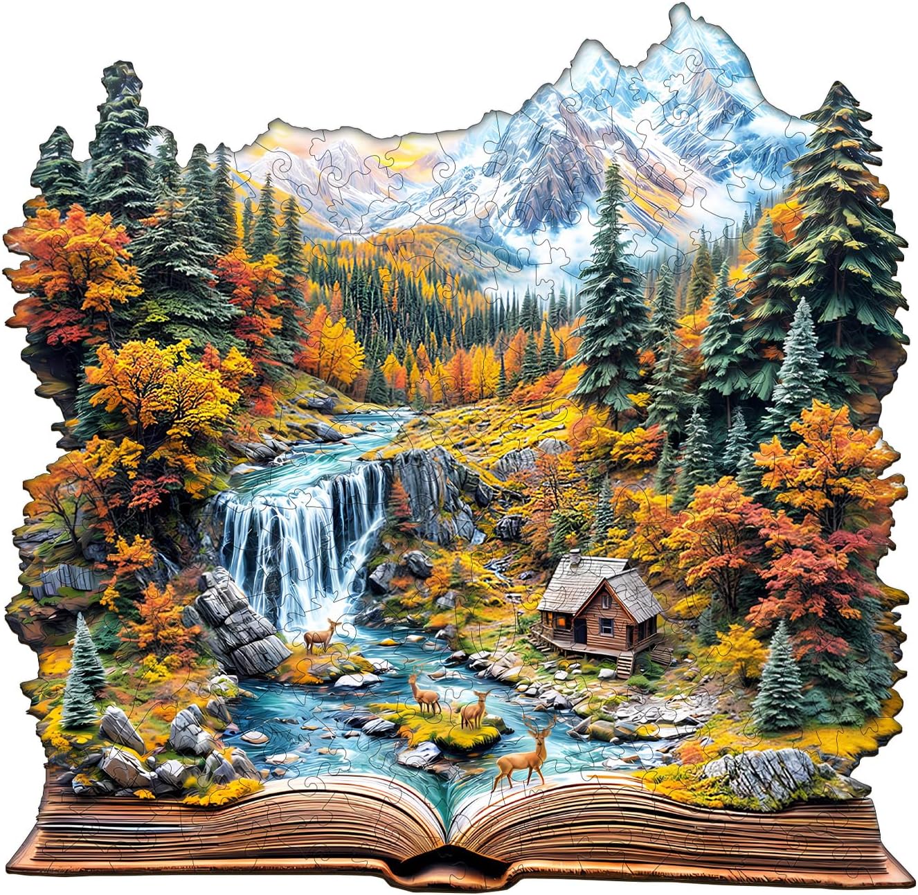 Autumn Wonderland" Premium Wooden Puzzle