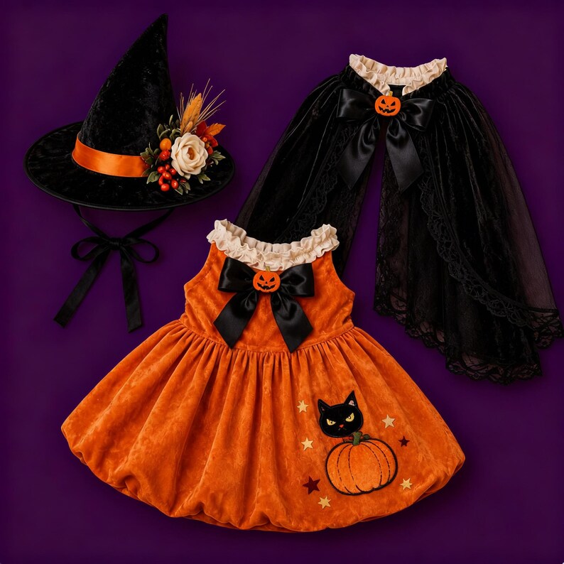 Halloween Pumpkin Porch Goose Costume Set
