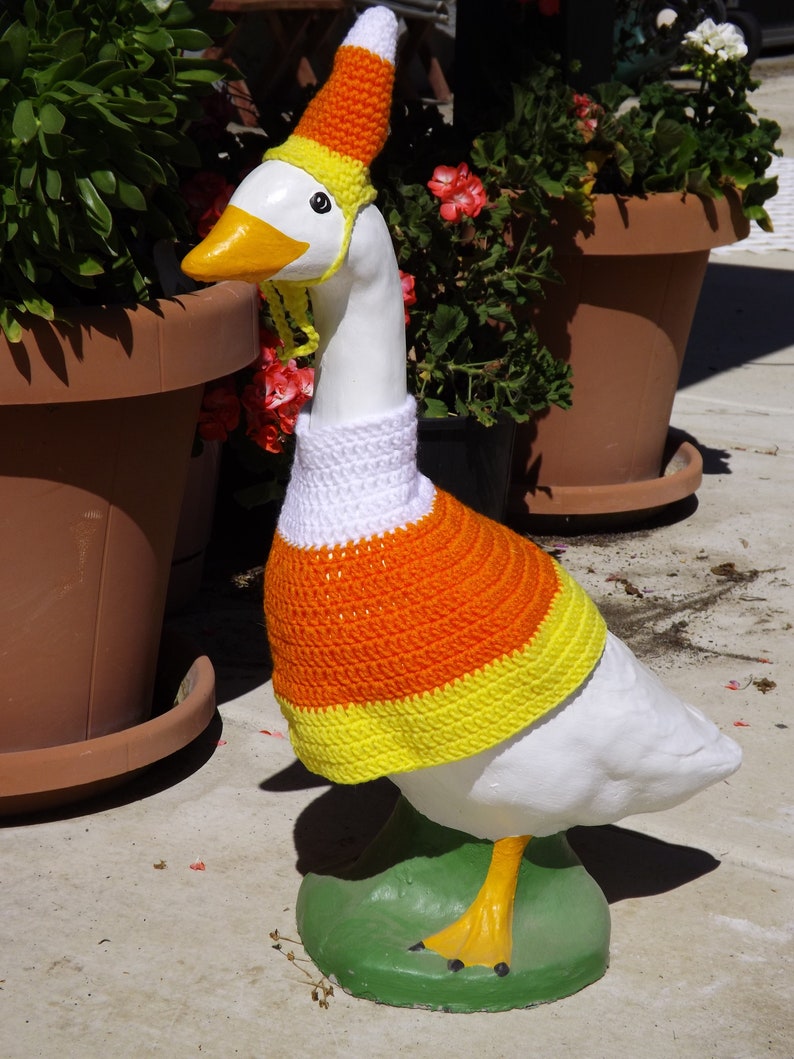 Whimsical Goose Outfits: Festive Sweaters & Fun Apparel for 19"-29" Porch Statues