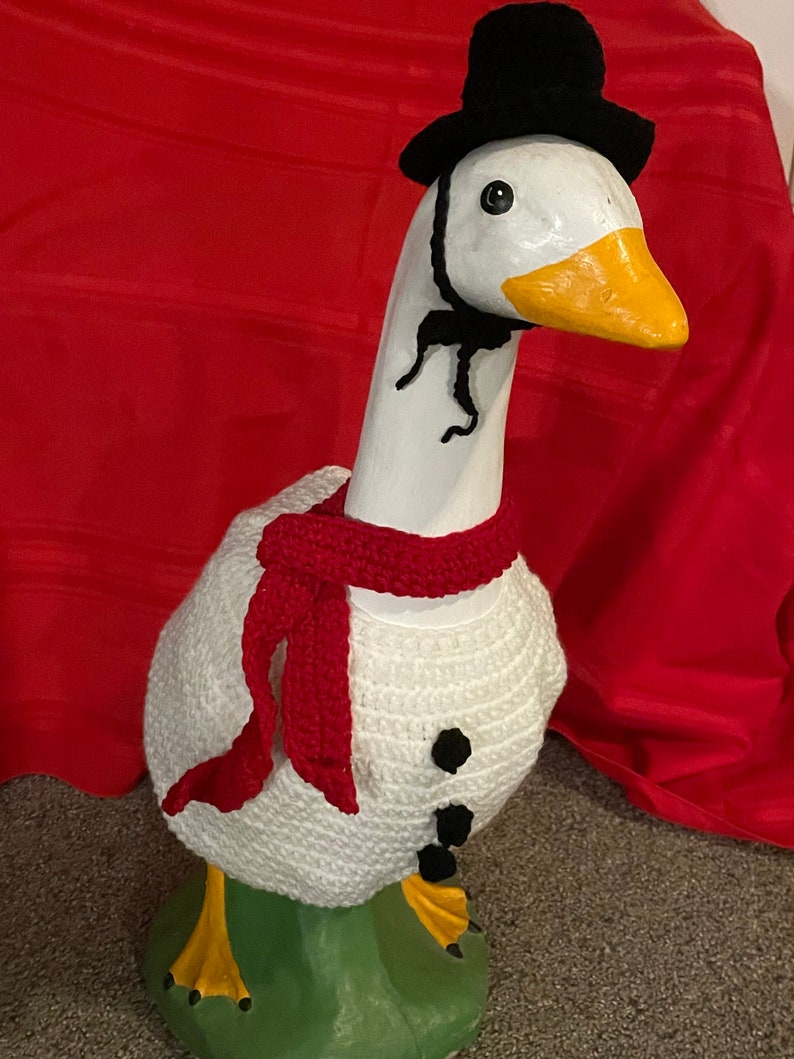 Whimsical Goose Outfits: Festive Sweaters & Fun Apparel for 19"-29" Porch Statues