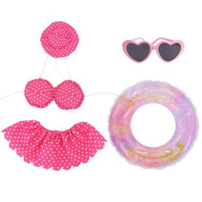 Summer Vacation 5-Piece Bikini Set for 23" Porch Goose | 9 Fun Styles