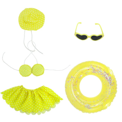 Summer Vacation 5-Piece Bikini Set for 23" Porch Goose | 9 Fun Styles