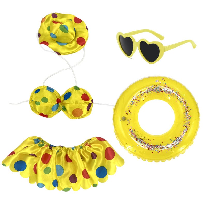 Summer Vacation 5-Piece Bikini Set for 23" Porch Goose | 9 Fun Styles