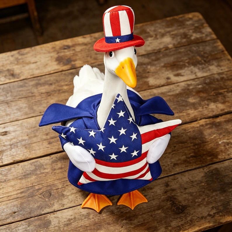 USA 250th Anniversary Edition: "Star-Bright" Patriotic Outfit for 23" Porch Goose