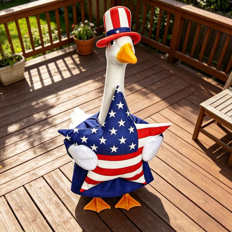 USA 250th Anniversary Edition: "Star-Bright" Patriotic Outfit for 23" Porch Goose