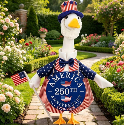 USA 250th Anniversary Commemorative Outfit | Patriotic Porch Goose Ensemble