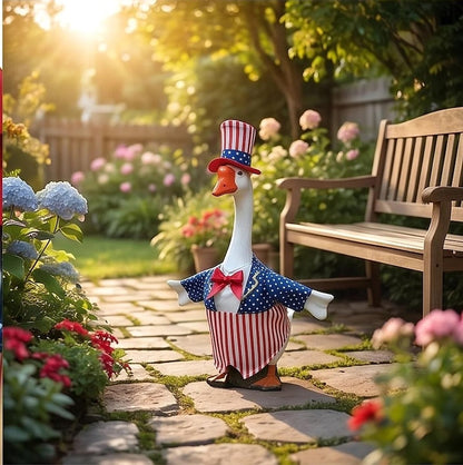 The Star-Spangled Patriot: Uncle Sam Outfit for 23" Porch Goose & Garden Statues